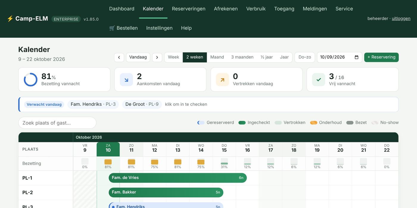Reservierungen und Kalender